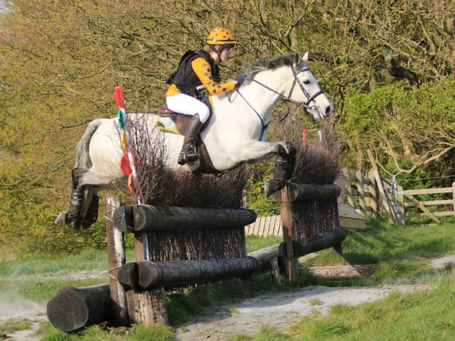 Tilly Tumilty won Tyrella's EI90 (P) class with style on Barnadown Lad. (Pic: Anne Hughes)