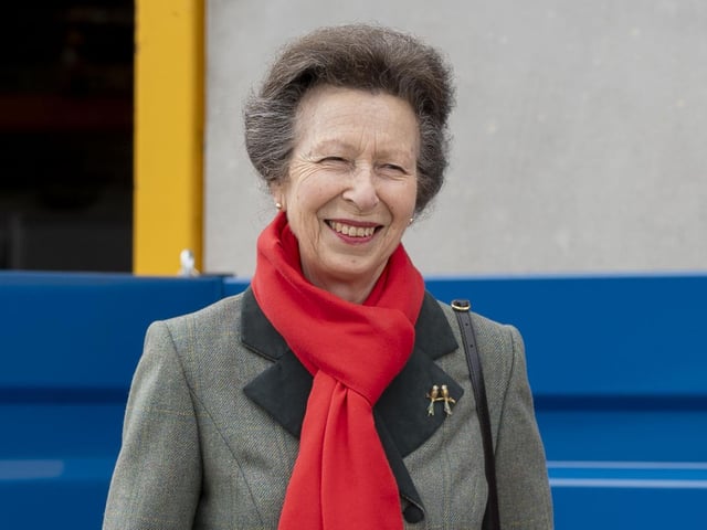 Princess Anne visits Fleming Agri. (Pic: Freelance)