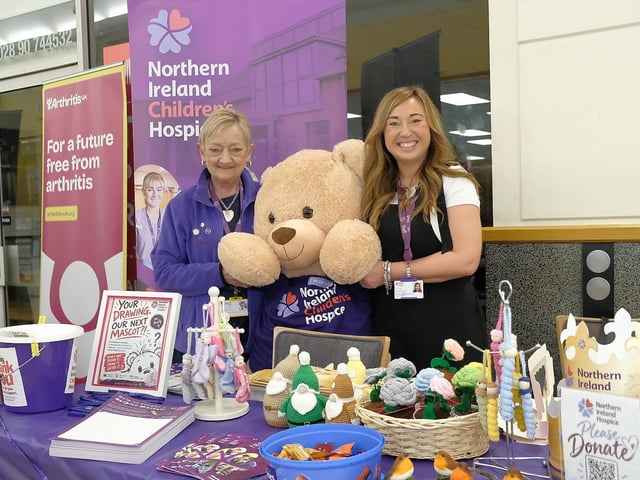 Northern Ireland Hospice representative and Pamela McNeill, Community Fundraising Coordinator.