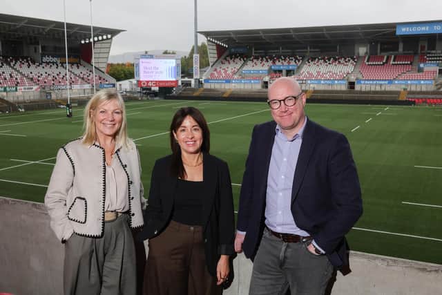 Suzanne Wylie, Chief Executive, NI Chamber; Tanya Anderson, Head of Business Deposits, Bank of Ireland UK and Kevin O'Hara, Head of Procurement, Navantia UK - Harland & Wolff