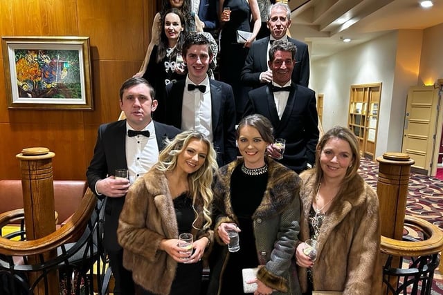 Patrick Gillespie and party at the Tynan and Armagh Foxhounds hunt ball