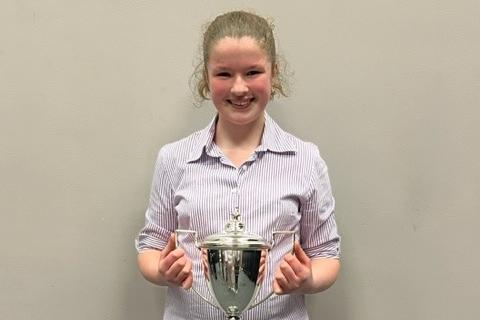 Challenge Cup for the Most Competitions - Rachel Hanna. Picture: Rathfriland YFC