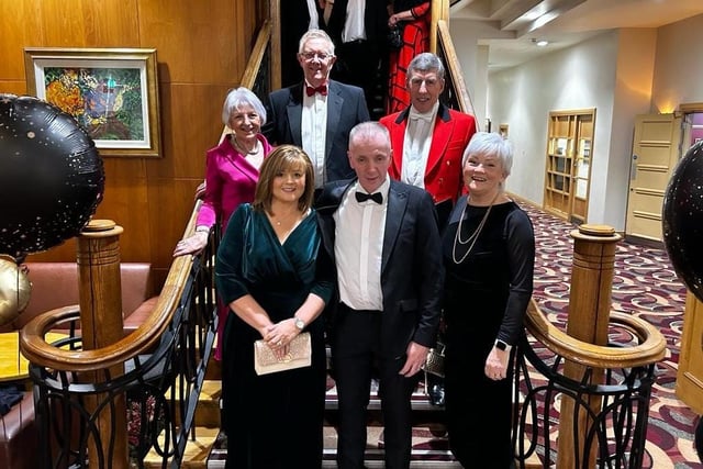 Roy McCall and party at the Tynan and Armagh Foxhounds hunt ball