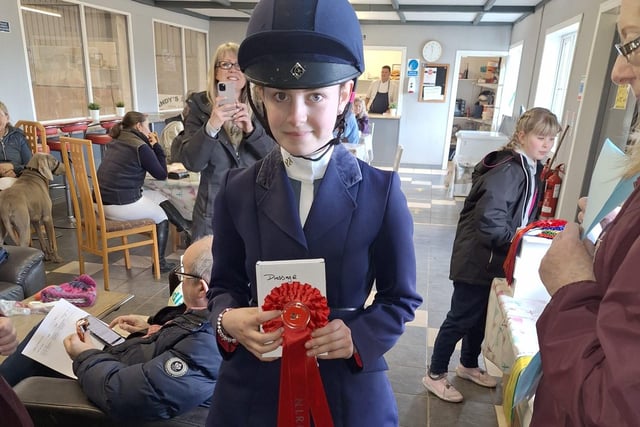 A prize winner in class one, Juniors. (Pic supplied by NI Riding Clubs)