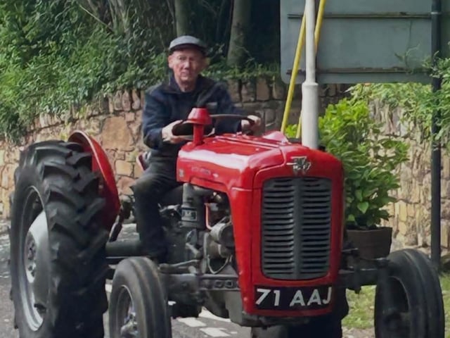 Glens bank holiday tractor run in Cushendall