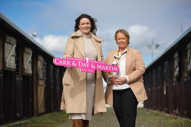 Jenny Crozier, Ireland trade sales manager with Carr and Day and Martin joins Vickie White, RUAS business development executive to announce their sponsorship at this year’s Balmoral Show