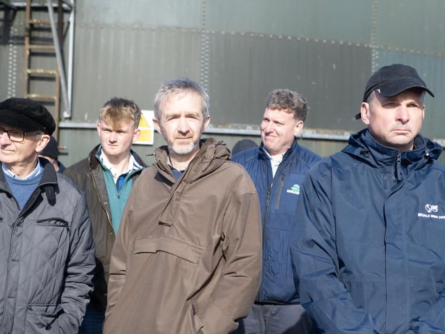 Some well known faces amongst the large crowd of visitors during the UGS farm visit