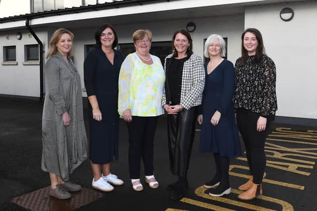 Event Organisers: Sharon Williams (Compassionate Communities NI), Doreen Bolton (Northern Health and Social Care Trust), Gillian Reid (Rural Support), Heather Wildman (Saviour Associates), Alison Craig (NHSCT Macmillan Palliative Care) and Sarah Morell (Ulster Farmers’ Union). (Pic: Rural Support)