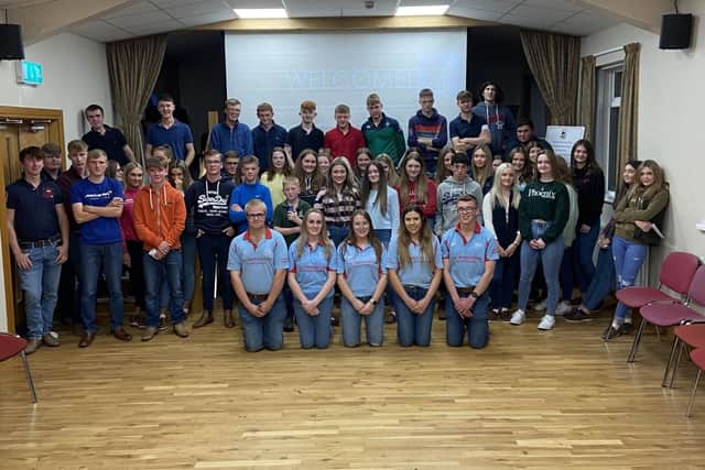 Bleary YFC members at their first night back. Picture: YFCU