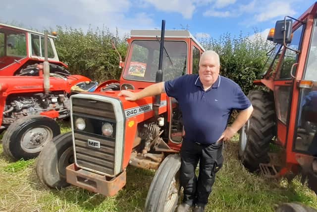 Eddie Meenan from Limavady at the Bradley's Corner vintage tractor run. Picture: Darryl Armitage