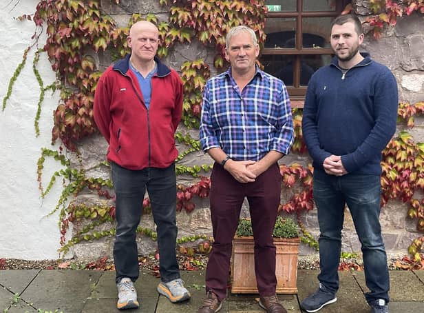 RBST Northern Ireland Support Group officers, from left, Aaron Kirkpatrick, Andrew Bingham and Gavin Goodman.