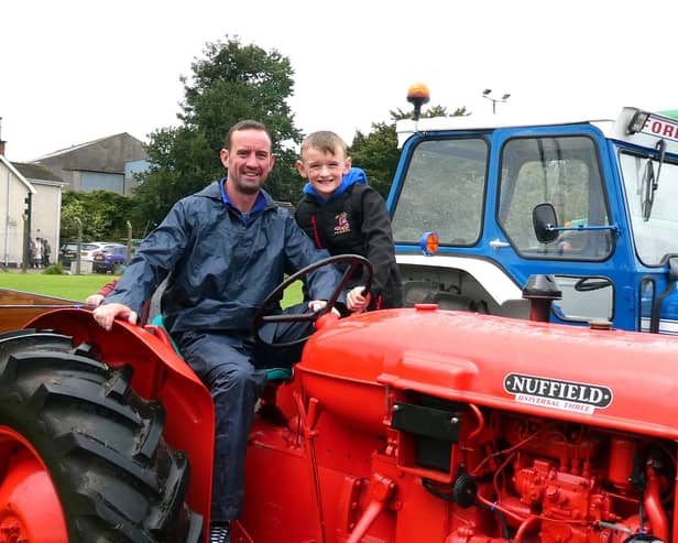 Paul and Patrick Scullion at the Bellaghy Classic Cars and Vintage Club Annual Vintage Rally and Family Fun Day. Picture: Alan Hall