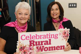 Rural Melody Choir members Lorraine Sampson and Clare Black at the Celebrating Rural Women event in Glarryford back in March