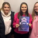 Lylehill YFC club leader Zoe Williamson and members Sienna Harper and Claire Douglas extend a warm invitation to the club’s 95th Anniversary dinner.