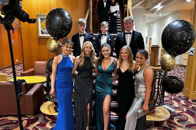 Alex Phillips and party at the Tynan and Armagh Foxhounds hunt ball