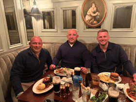 Rory Best, David Flatman and Dan Biggar