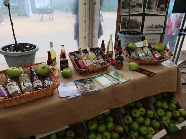 A selection of apple produce on display at the Healthy Horticulture marquee at the recent Balmoral Show.