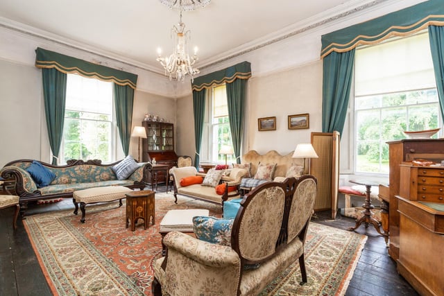 The period house is set within mature parkland and includes well-balanced and beautifully proportioned accommodation.
