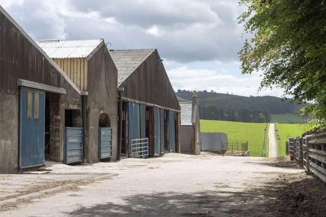 The Tillyfour farm steading has an extensive range of buildings which are extremely well equipped for housing and handling cattle. Image: www.savills.com