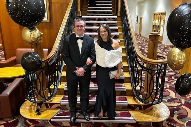 Stephen and Pauline Hutchinson at the Tynan and Armagh Foxhounds hunt ball