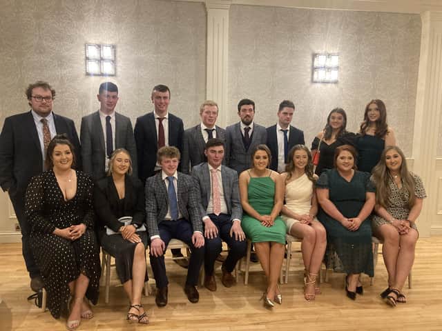Members Trillick and District YFC at the county efficiency awards