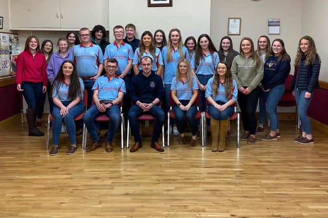 Members of Bleary YFC who attended the club's AGM
