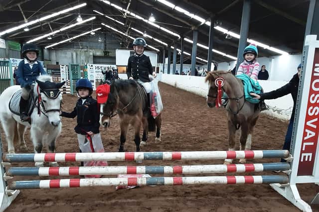 Overall team winners, The Cheeky Elves - Carter McManus on Butterfly, Amy Quinn on Twinkle, Cooper McManus on Barney and Isla Quinn on Twinkle. (Pic: Mossvale)