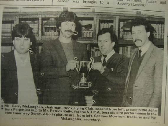 Bit of time back Rock FC presentation for Guernsey in 1986. See photo caption.