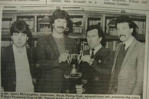 Bit of time back Rock FC presentation for Guernsey in 1986. See photo caption.