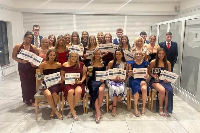 Coleraine YFC out in full force at the annual county dinner dance. A great night of prize giving, friendship and dancing