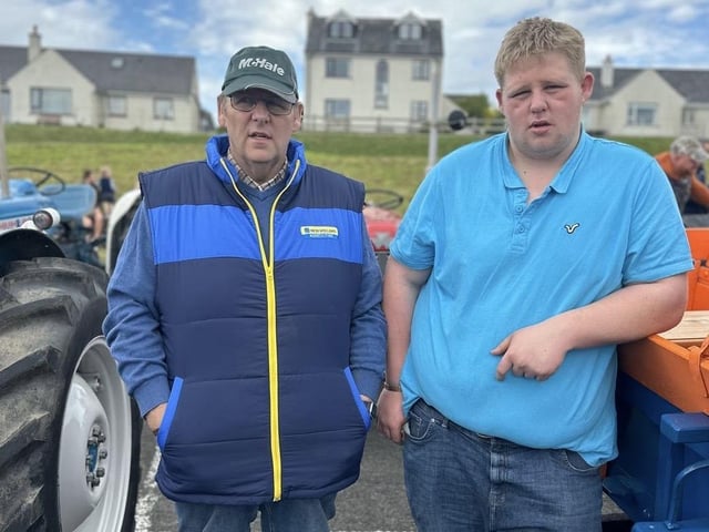 Glens bank holiday tractor run in Cushendall