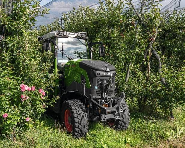 Fendt has launched its first electric tractor, the e107 V. (Pic: Fendt)