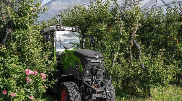Fendt has launched its first electric tractor, the e107 V. (Pic: Fendt)
