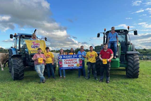 Members from Bleary YFC are busy getting ready for the club's annual tractor run which will be held on Friday, 4th August 2023. Picture: Bleary YFC