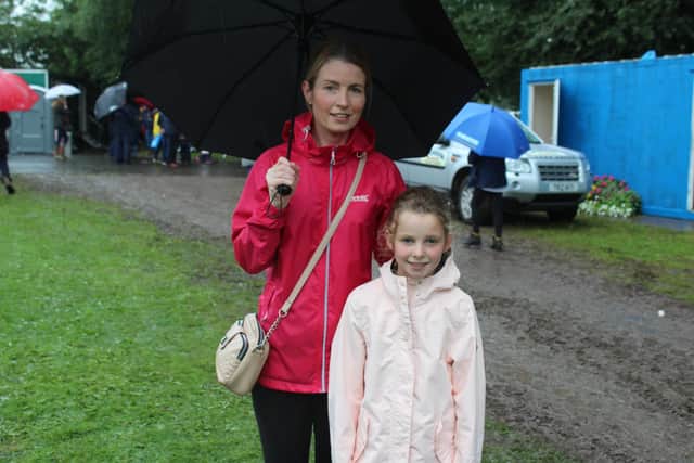 Enjoying their day at Clogher Valley Show: Avril Hamilton and daughter Elena, from Fintona in Co Tyrone. Picture: Richard Halleron