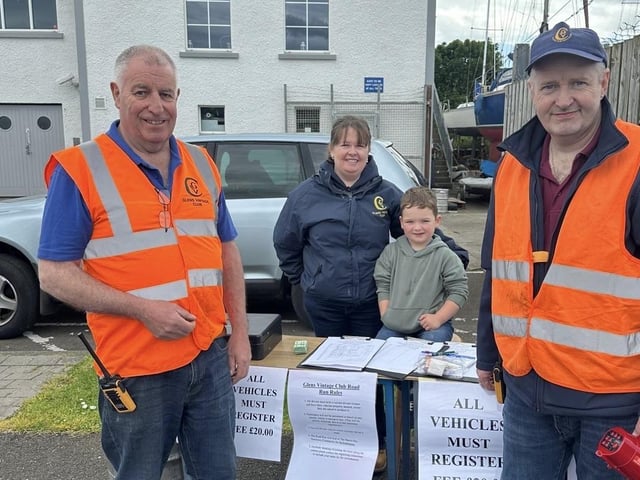 Glens bank holiday tractor run in Cushendall