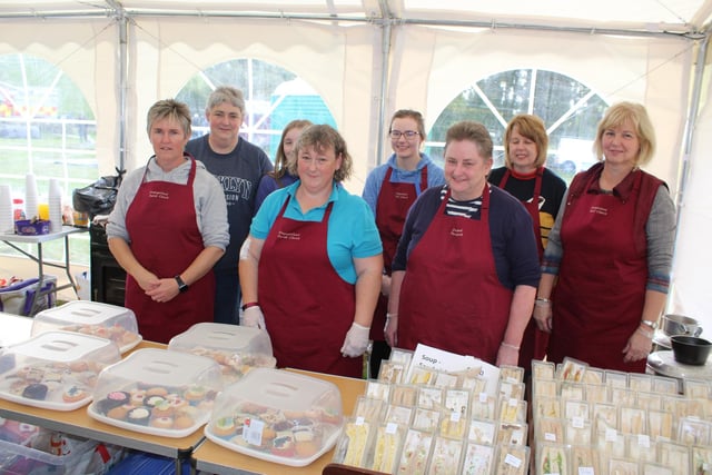 The ladies of Ballyward Parish Church were kept busy in the food tent