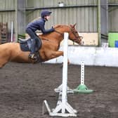 Anne Morrow jumping Zebedee. (Pic: Lyndon McKee Photography)
