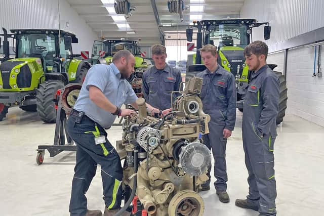 The high standard of training received by CLAAS apprentices has been recognised by Ofsted, who in particular praised the trainers high levels of technical skills and the training they provide. (Pic: CLAAS)