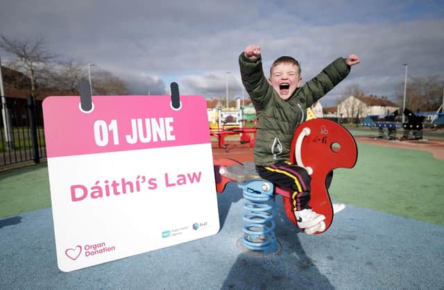 Six-year-old Dáithí Mac Gabhan from Belfast