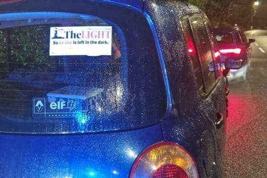 The vehicle which was stopped by police on Friday night. Pic: PSNI