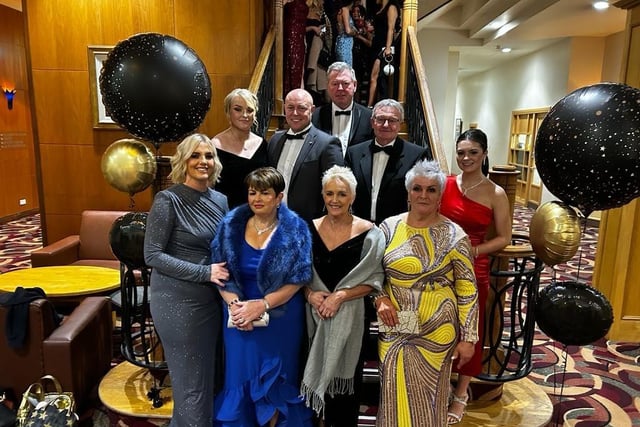 Anne Crozier and party at the Tynan and Armagh Foxhounds hunt ball