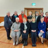 The 13 WI members who attended the service.