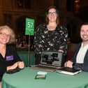 Begona Navio, ASA Tours; Emer Mac Diarmada, Tourism Ireland; and Mark McGrann, Causeway Coast & Glens Borough Council, at Tourism Ireland’s Flavours of Ireland 2025 in London. Pic – Malcolm McNally (no repro fee)