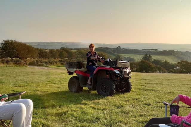 Lesley Nicholas, owner of Girt Down Farm in Devon.