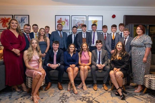 Trillick and District YFC pictured at the dinner recently held by Tyrone YFC. Picture: Submitted
