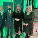 Minister Muir is pictured with Junior Ministers Aisling Reilly and Pam Cameron and Joe O'Brien, Minister of State at the Department of Rural and Community Development and the Department of Social Protection with special responsibility for Community Development and Charities; and the Department of Children, Equality, Disability, Integration and Youth with special responsibility for Integration.
