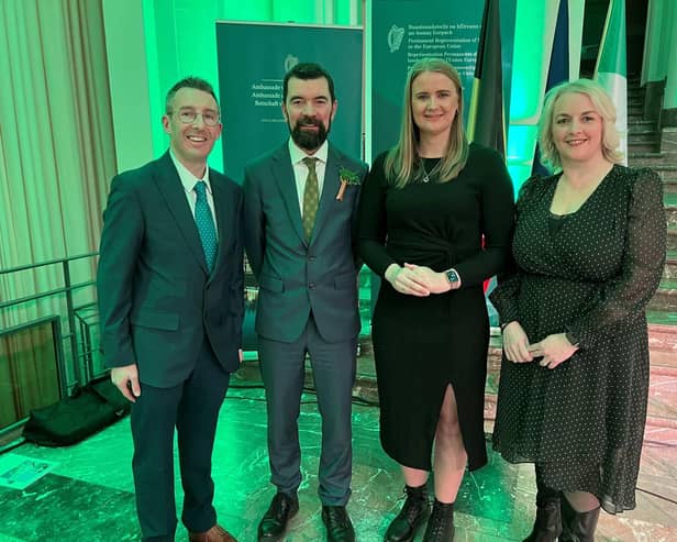 Minister Muir is pictured with Junior Ministers Aisling Reilly and Pam Cameron and Joe O'Brien, Minister of State at the Department of Rural and Community Development and the Department of Social Protection with special responsibility for Community Development and Charities; and the Department of Children, Equality, Disability, Integration and Youth with special responsibility for Integration.