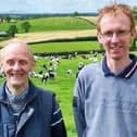 Beattie and Reggie Lilburn who came third in the dairy section of the UFU NI silage competition. (Pic: UFU)