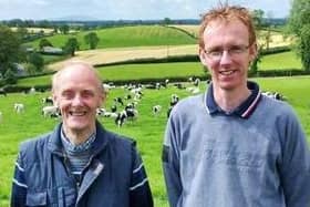 Beattie and Reggie Lilburn who came third in the dairy section of the UFU NI silage competition. (Pic: UFU)